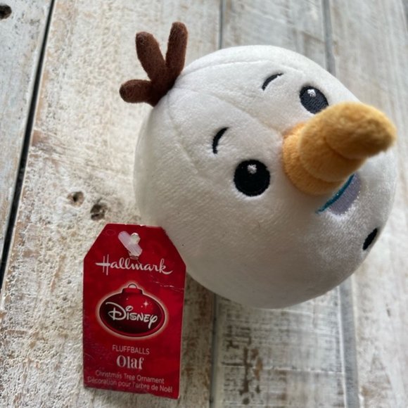 NWT Hallmark Disney Frozen Olaf Fluffballs Collectible Tree Ornament - Picture 2 of 5